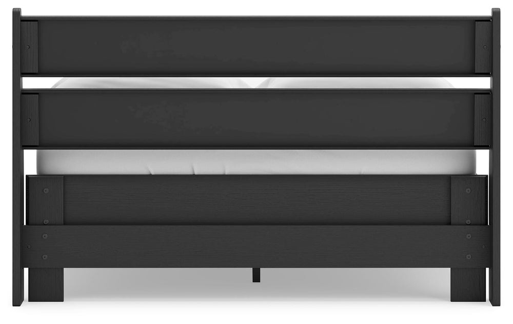 Socalle Full Panel Platform Bed - Black (7)