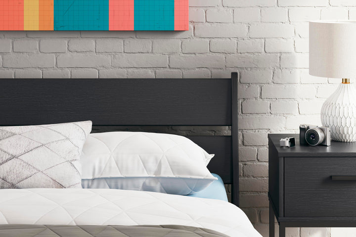 Socalle Full Panel Platform Bed - Black (5)