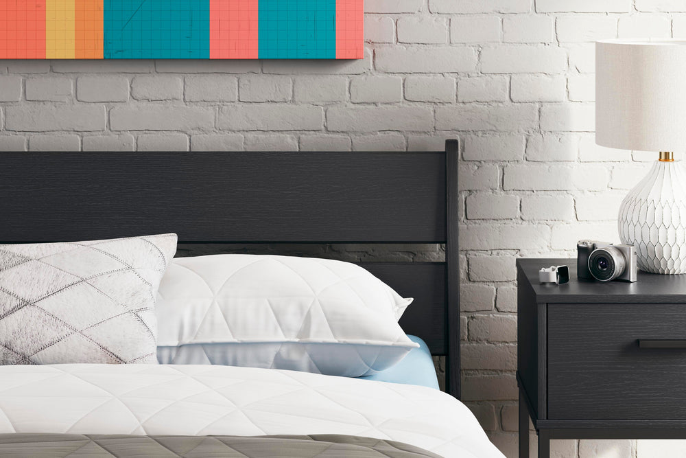 Socalle Full Panel Platform Bed - Black (5)