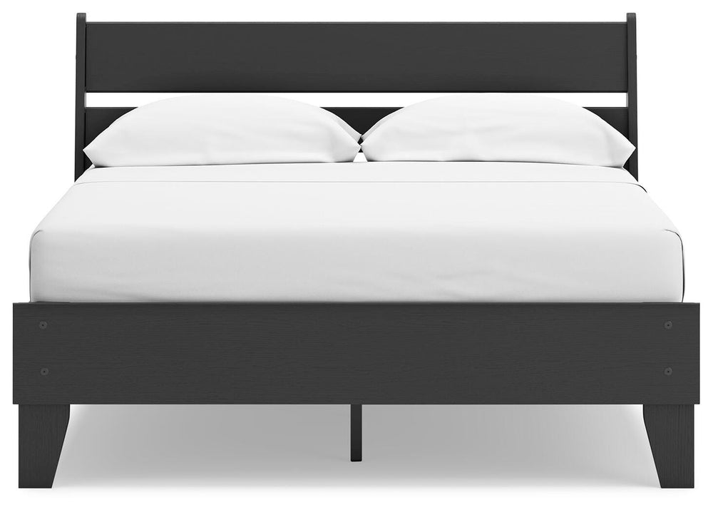 Socalle Full Panel Platform Bed - Black (6)