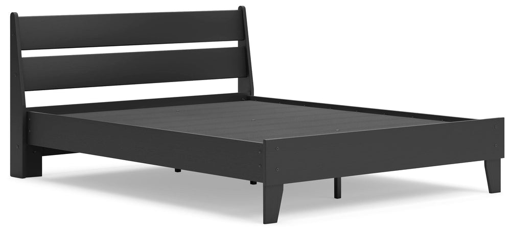 Socalle Queen Panel Platform Bed - Black (3)
