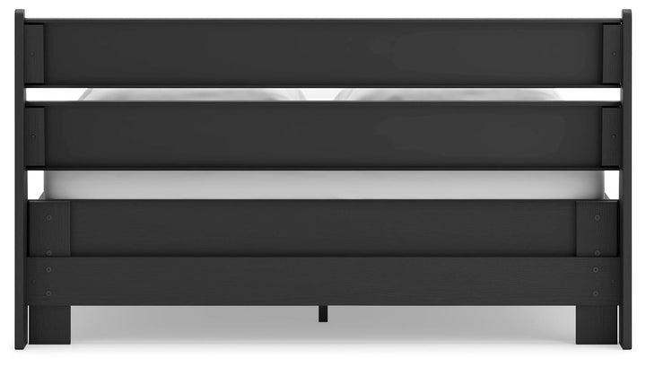 Socalle Queen Panel Platform Bed - Black (7)