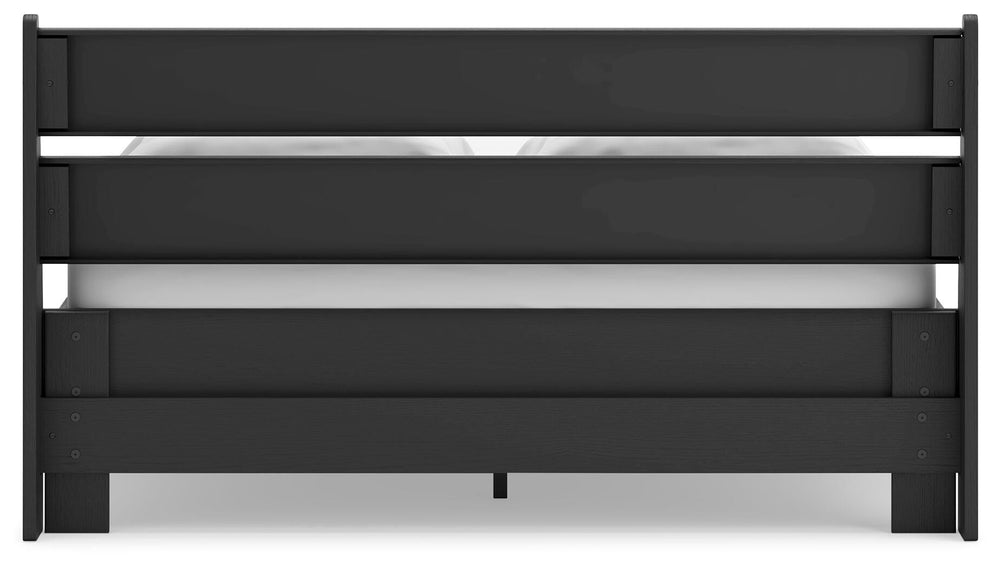 Socalle Queen Panel Platform Bed - Black (7)
