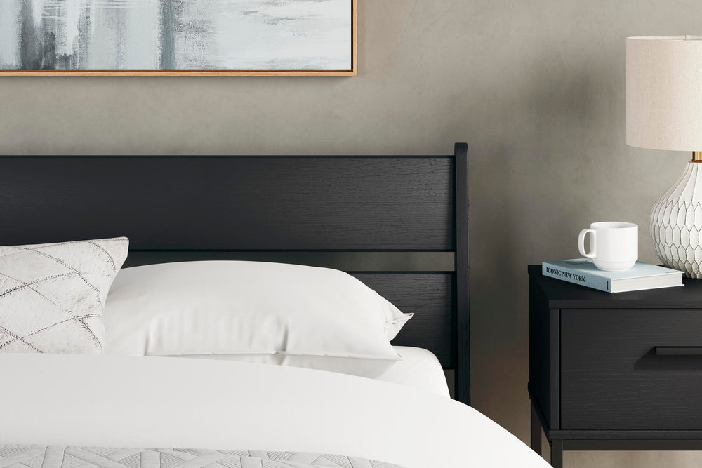 Socalle Queen Panel Platform Bed - Black (5)