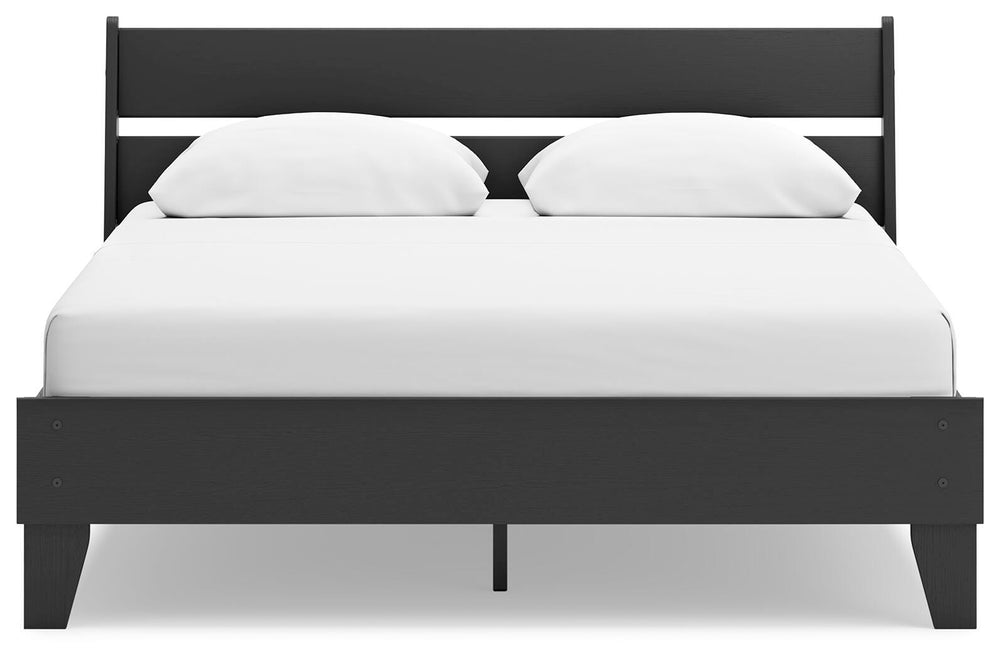 Socalle Queen Panel Platform Bed - Black (6)
