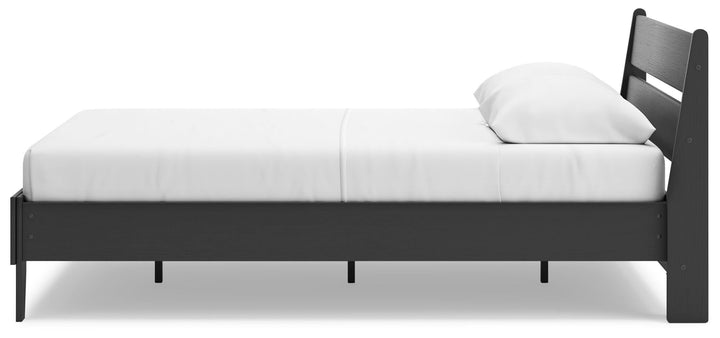 Socalle Queen Panel Platform Bed - Black (8)