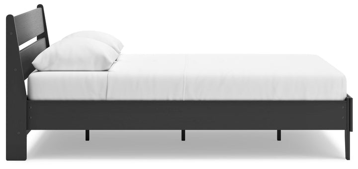 Socalle Queen Panel Platform Bed - Black (9)