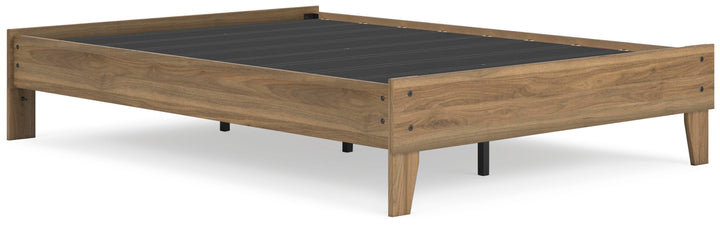 Deanlow Full Platform Bed - Light Brown (3)