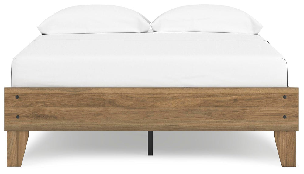 Deanlow Full Platform Bed - Light Brown (6)