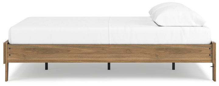 Deanlow Queen Platform Bed - Light Brown (7)