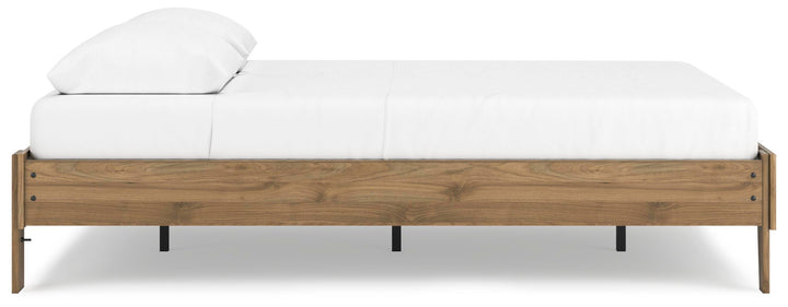 Deanlow Queen Platform Bed - Light Brown (8)