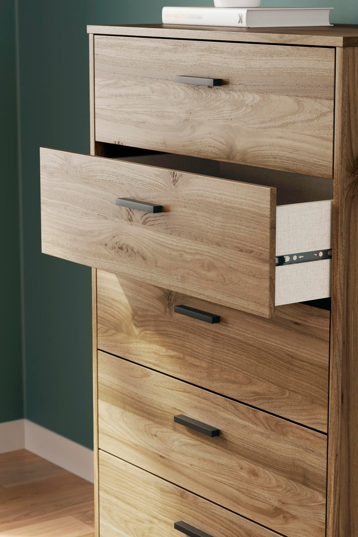 Deanlow Chest of Drawers - Light Brown (10)