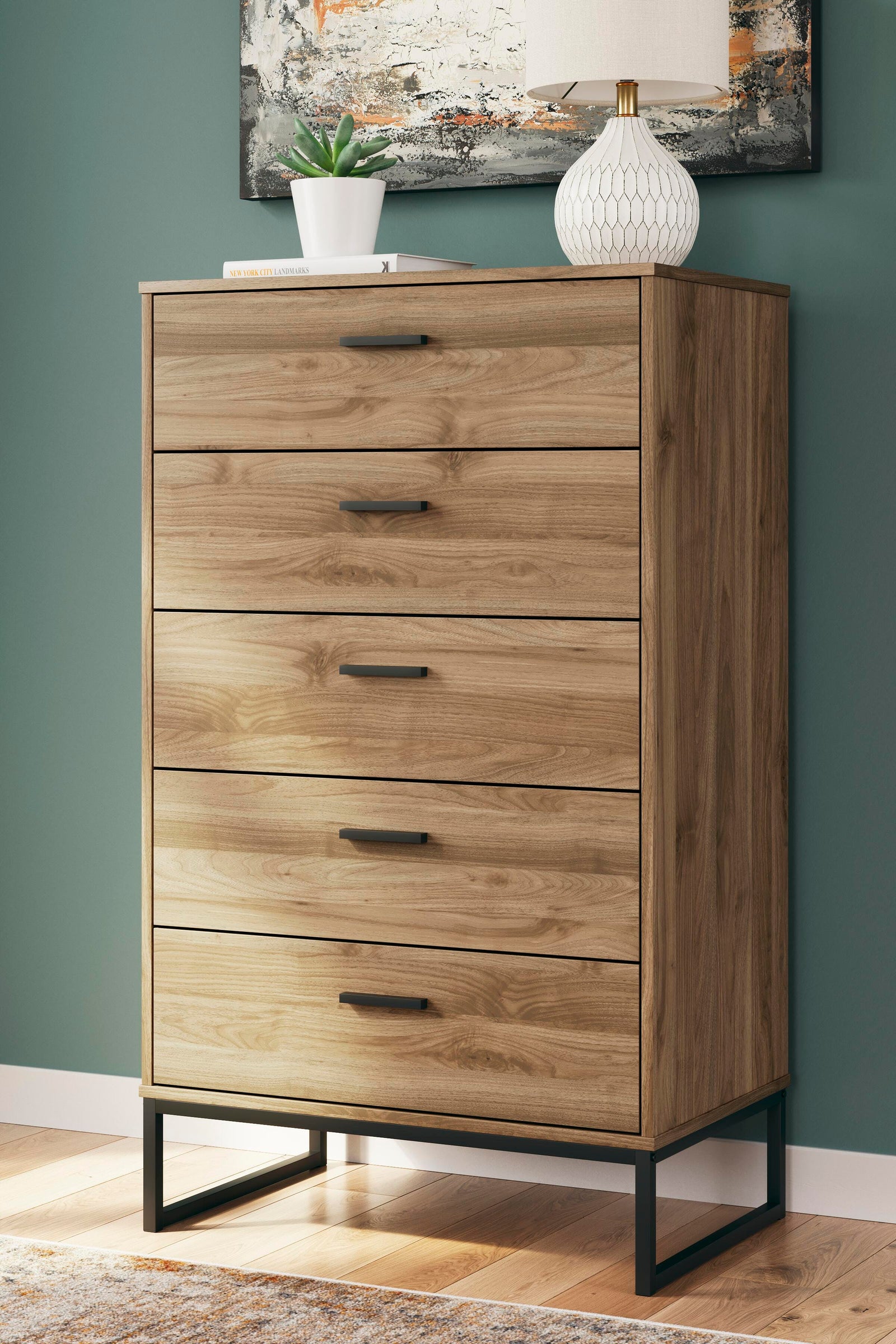 Deanlow Chest of Drawers - Light Brown (2)