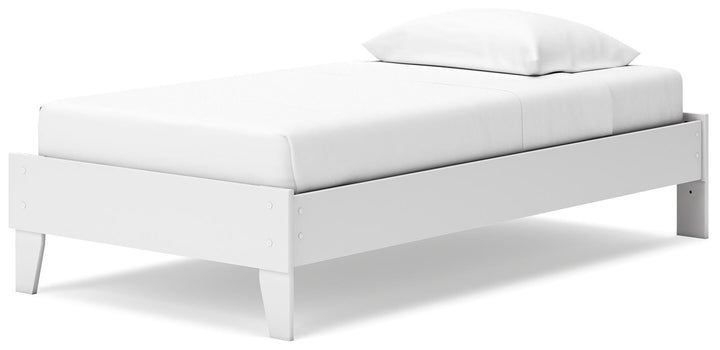 Socalle Twin Platform Bed - White (4)