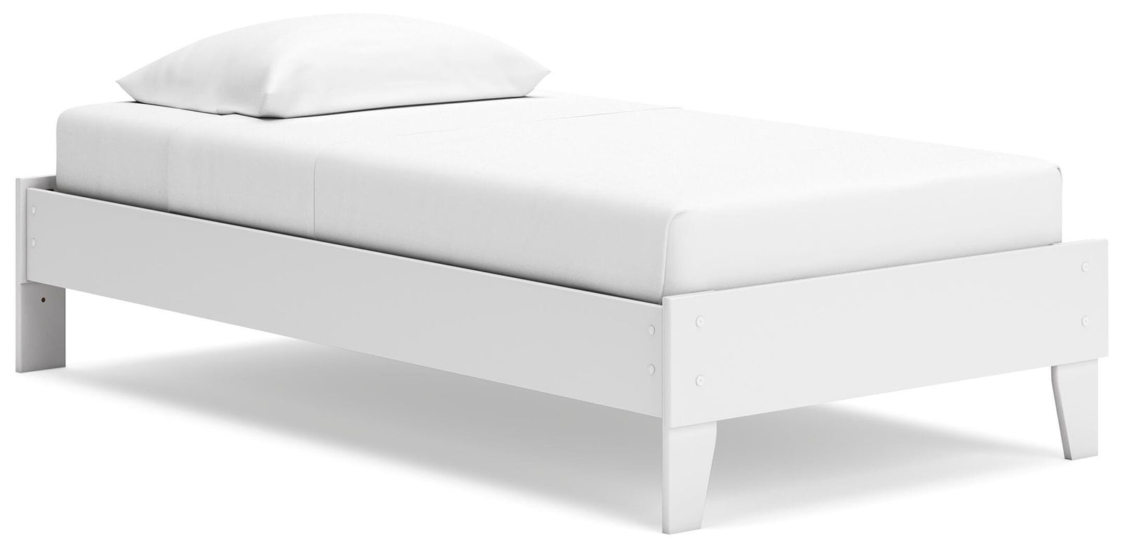 Socalle Twin Platform Bed - White (1)