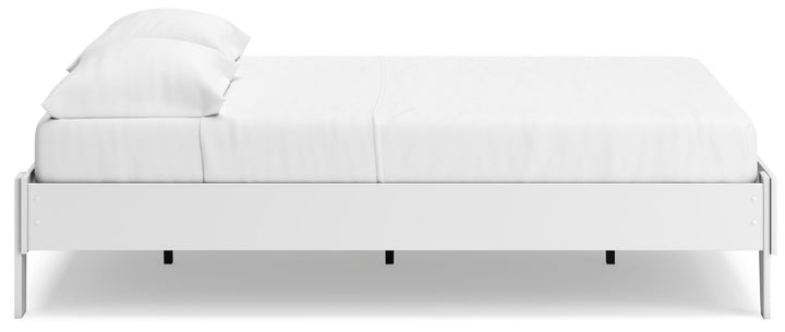 Socalle Queen Platform Bed - White (8)