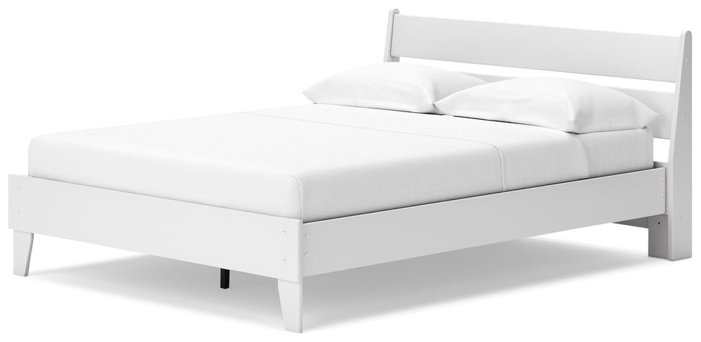 Socalle Queen Panel Platform Bed - White (4)