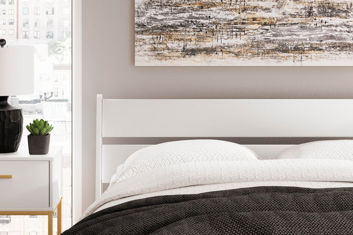 Socalle Queen Panel Platform Bed - White (9)