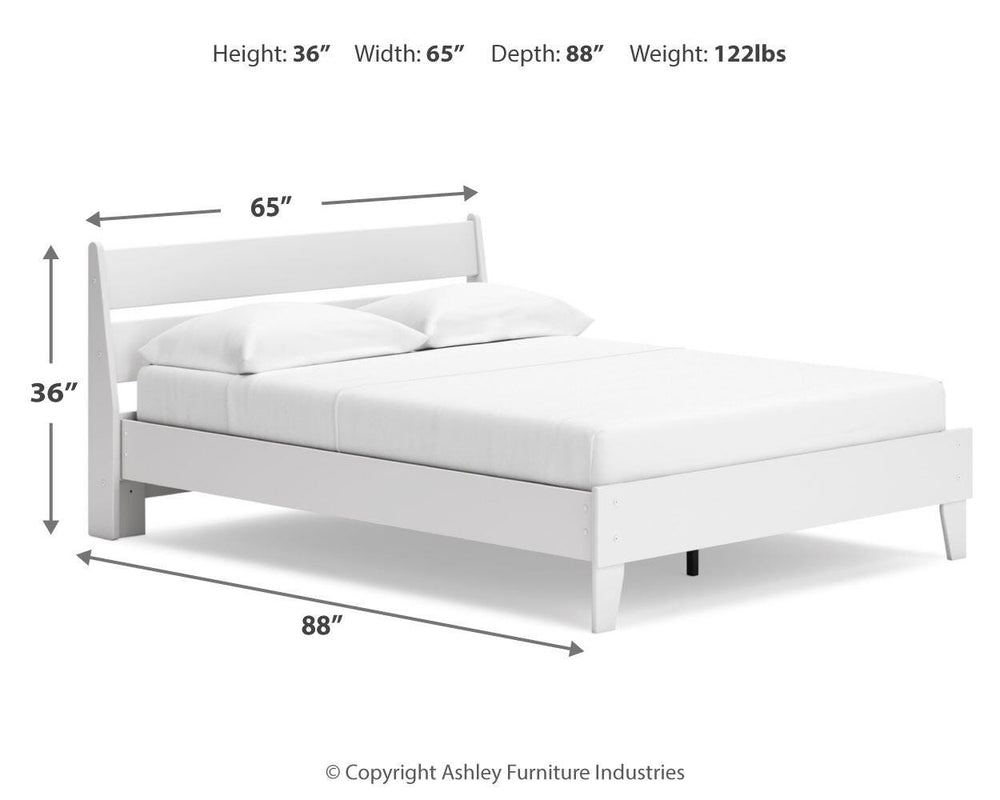 Socalle Queen Panel Platform Bed - White (10)