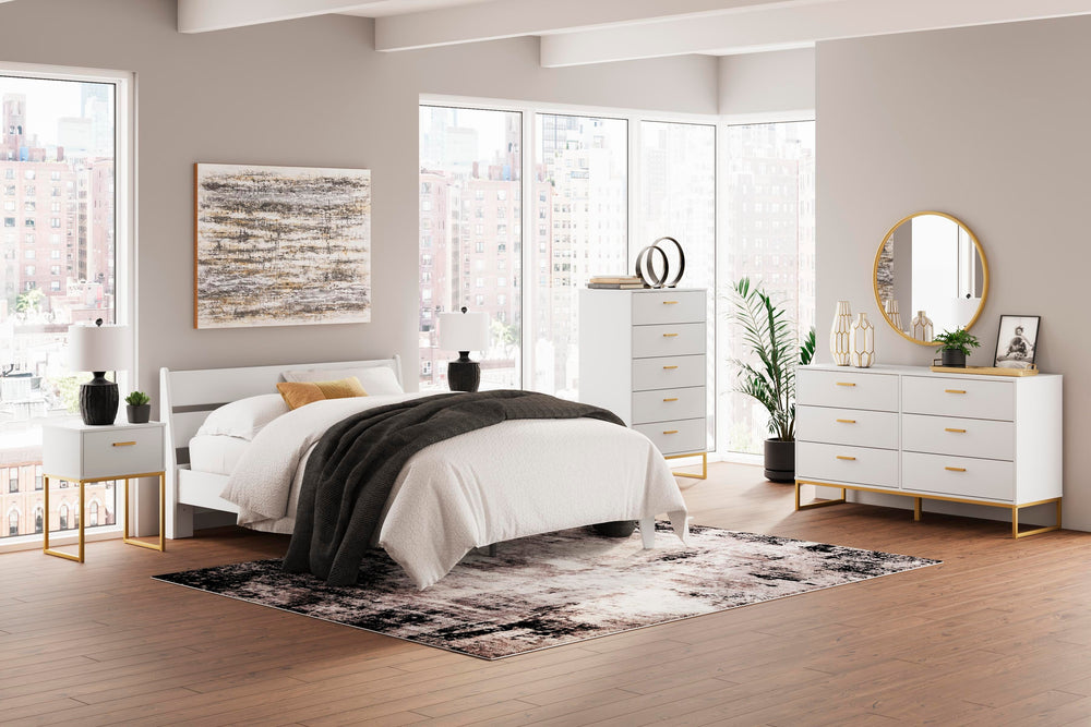 Socalle Queen Panel Platform Bed - White (11)