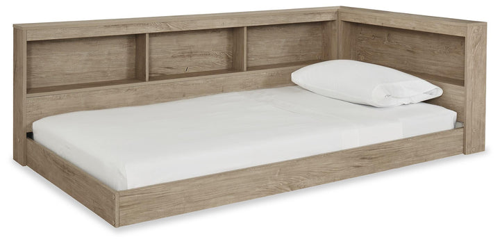 Oliah Twin Bookcase Storage Bed - Natural (1)