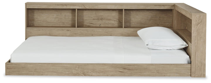 Oliah Twin Bookcase Storage Bed - Natural (5)