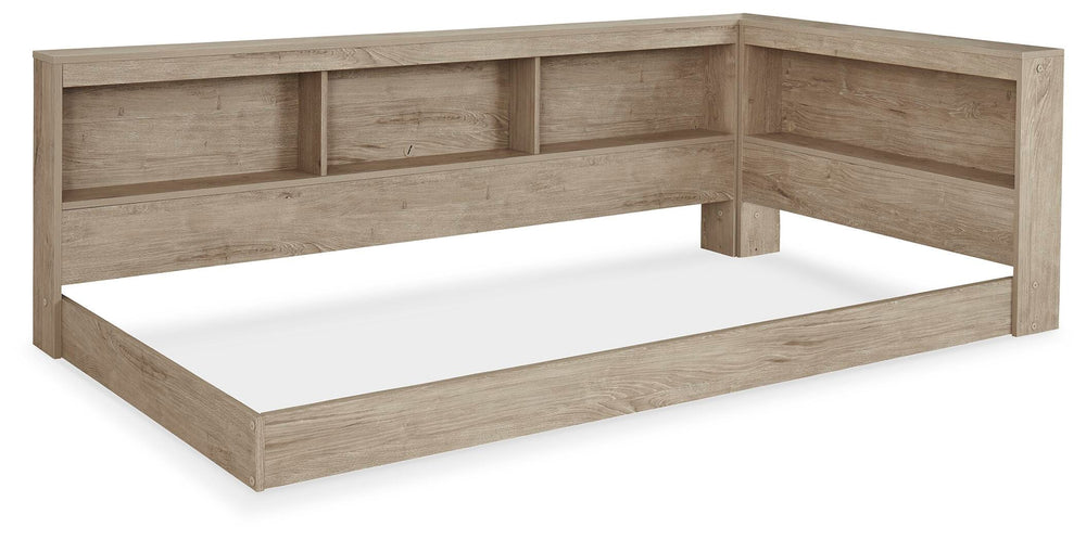 Oliah Twin Bookcase Storage Bed - Natural (3)