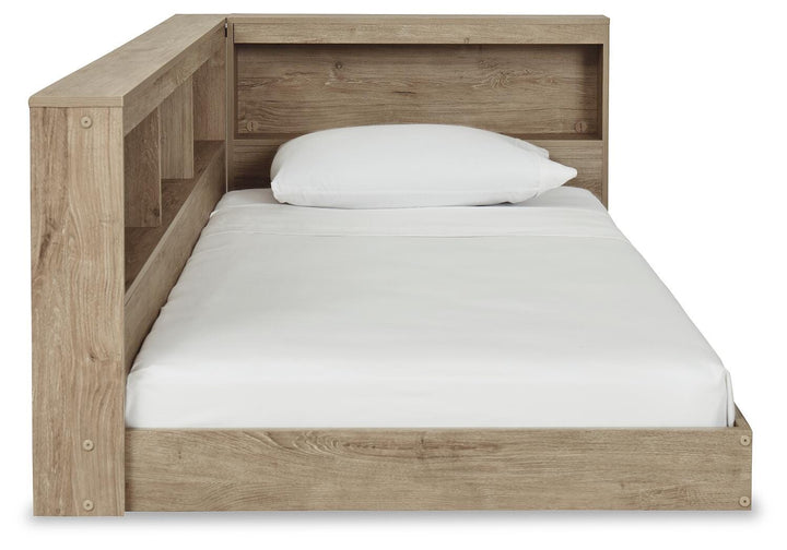 Oliah Twin Bookcase Storage Bed - Natural (6)