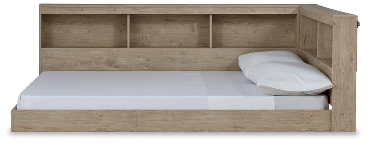 Oliah Full Bookcase Storage Bed - Natural (5)