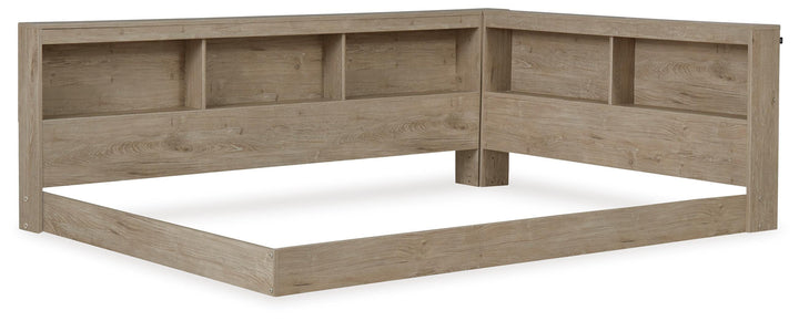 Oliah Full Bookcase Storage Bed - Natural (3)