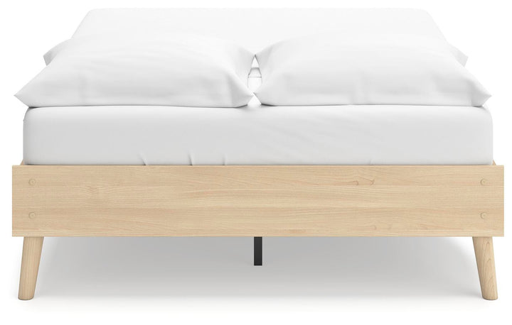 Cabinella Full Platform Bed - Beige (5)