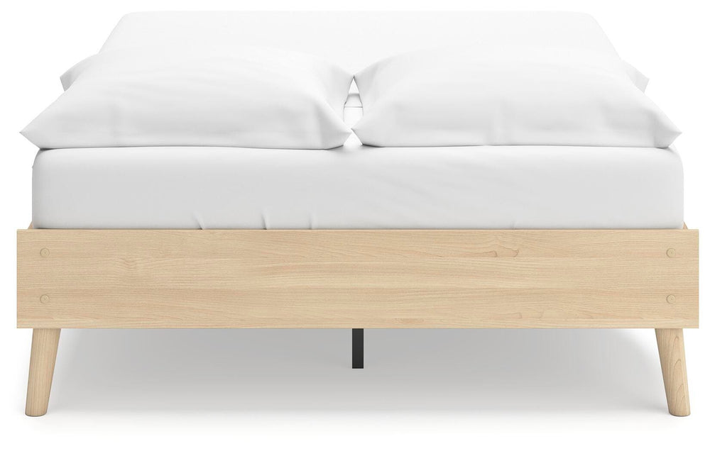 Cabinella Full Platform Bed - Beige (5)