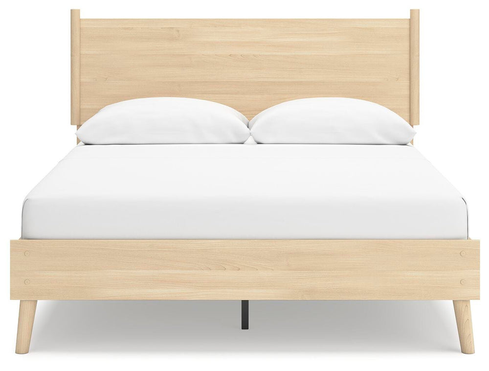 Cabinella Queen Platform Panel Bed - Beige (5)