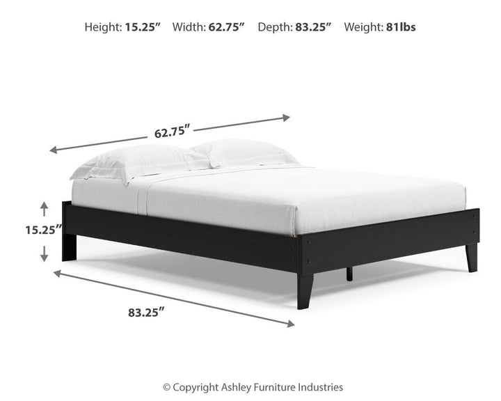 Finch Queen Platform Bed - Black (16)