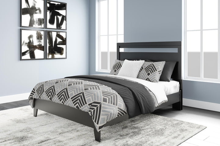 Finch Queen Panel Platform Bed with Dresser and Nightstand - Black (16)