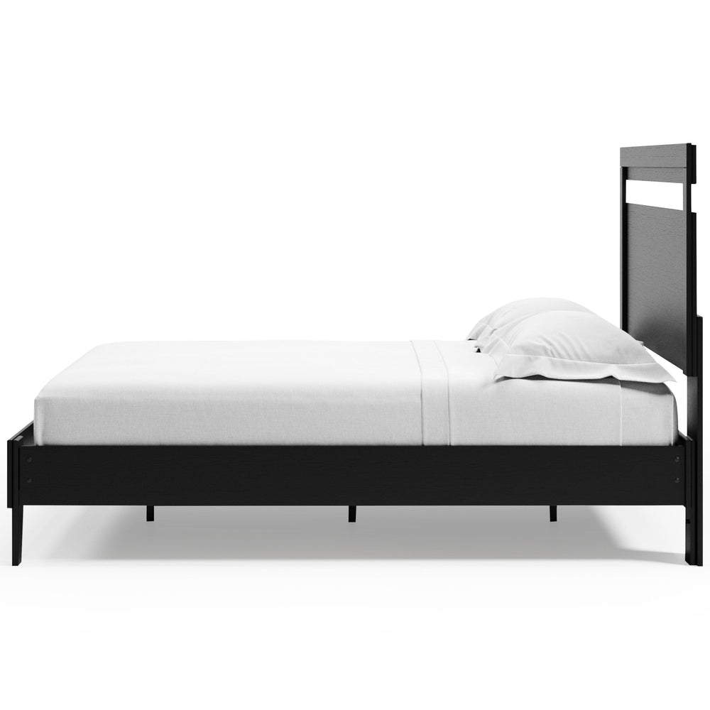 Finch Queen Panel Platform Bed with Dresser and Nightstand - Black (3)