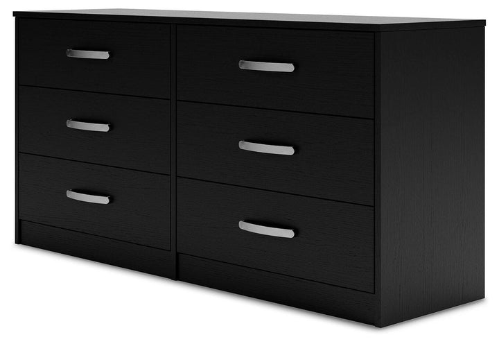 Finch Queen Panel Platform Bed with Dresser and Nightstand - Black (5)