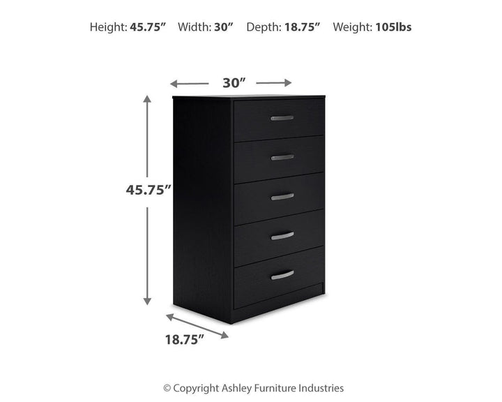 Finch Chest of Drawers - Black (11)