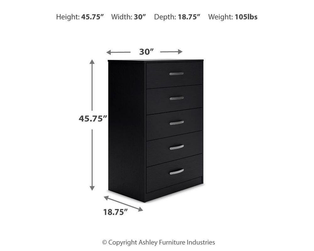 Finch Chest of Drawers - Black (11)