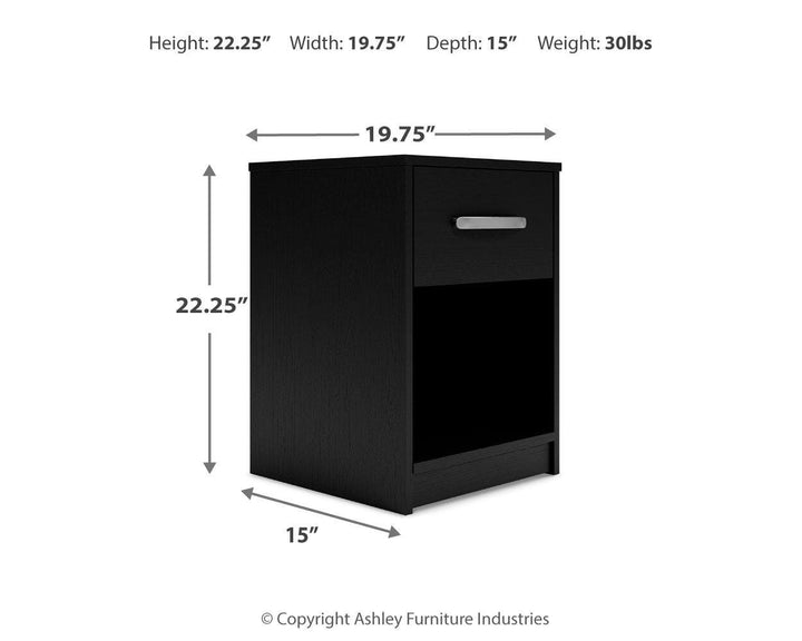 Finch Nightstand - Black (4)