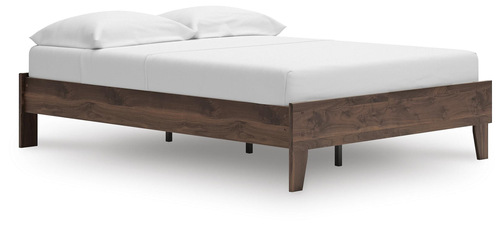 Calverson Full Platform Bed - Light Brown (1)