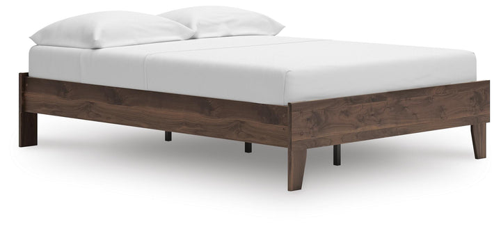 Calverson Full Platform Bed - Light Brown (1)