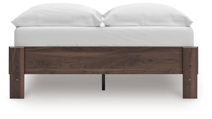 Calverson Full Platform Bed - Light Brown (7)