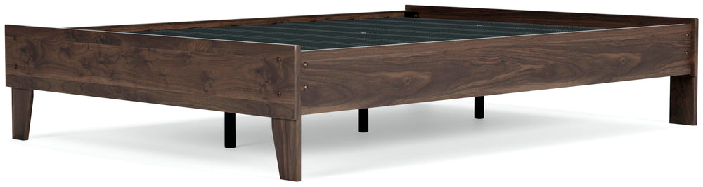 Calverson Full Platform Bed - Light Brown (10)
