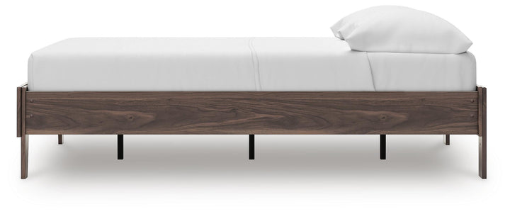 Calverson Full Platform Bed - Light Brown (8)