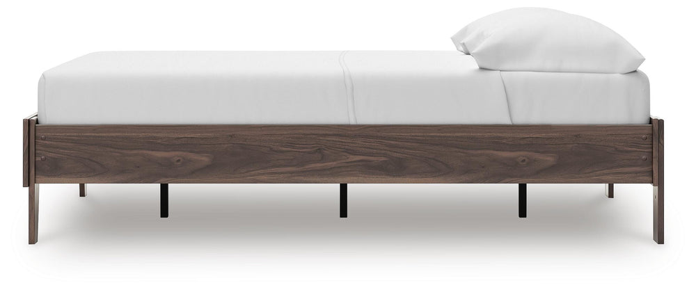 Calverson Full Platform Bed - Light Brown (8)