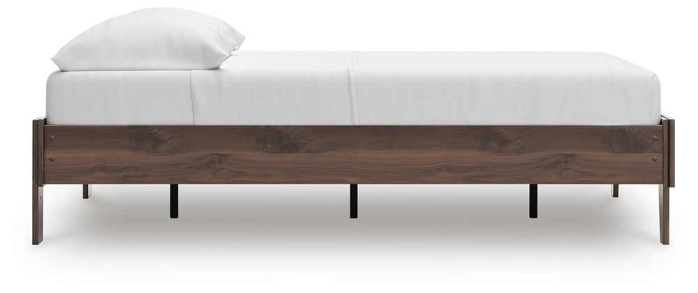 Calverson Full Platform Bed - Light Brown (6)