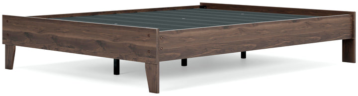Calverson Queen Platform Bed - Light Brown (10)