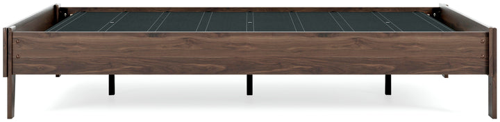 Calverson Queen Platform Bed - Light Brown (13)