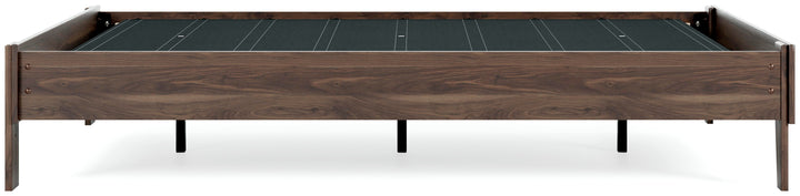 Calverson Queen Platform Bed - Light Brown (11)